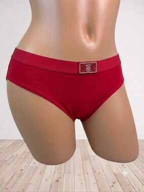 Victoria's Secret Logo Cotton Hiphugger Hipster Panties XL NWT
